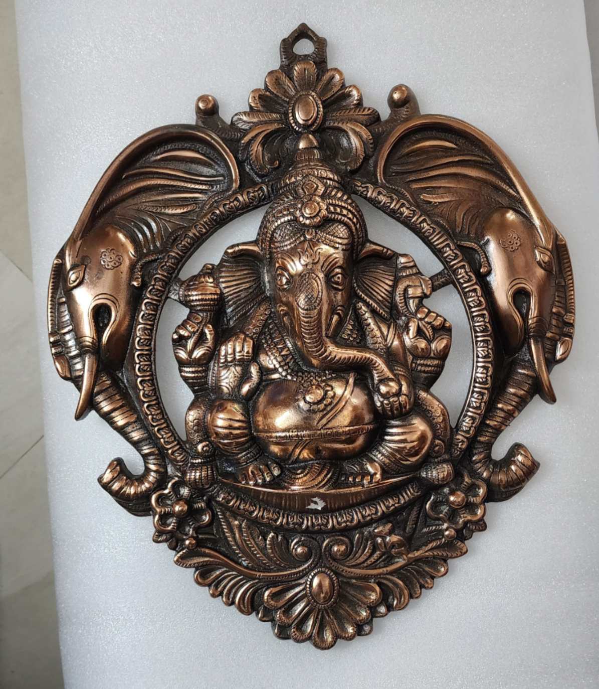 Sharu Space Black Metal Ganesha Wall Hanging_0