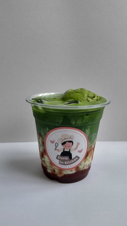 Iced Strawberry Matcha Float 