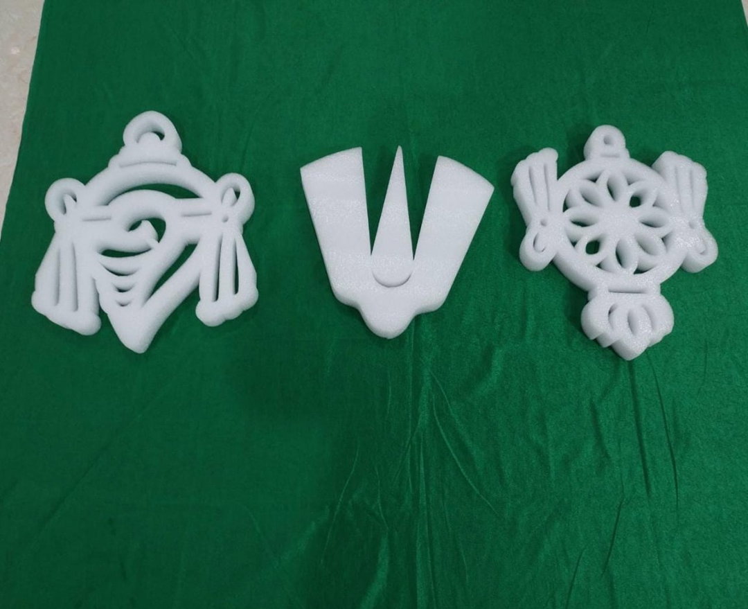 Sharu Space Foam Shanku Chakra Namam Set - 1ft Each