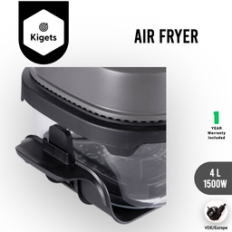4L Digital Glass Air Fryer 