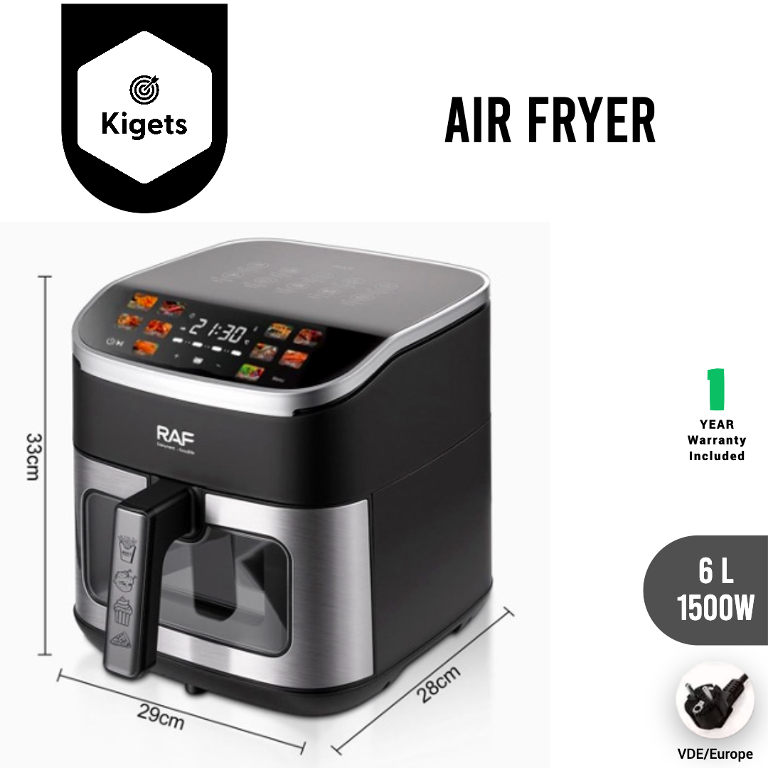 6L Digital Air Fryer With Visible Window  _1