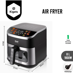 8L Digital Air Fryer With Visible Window 2