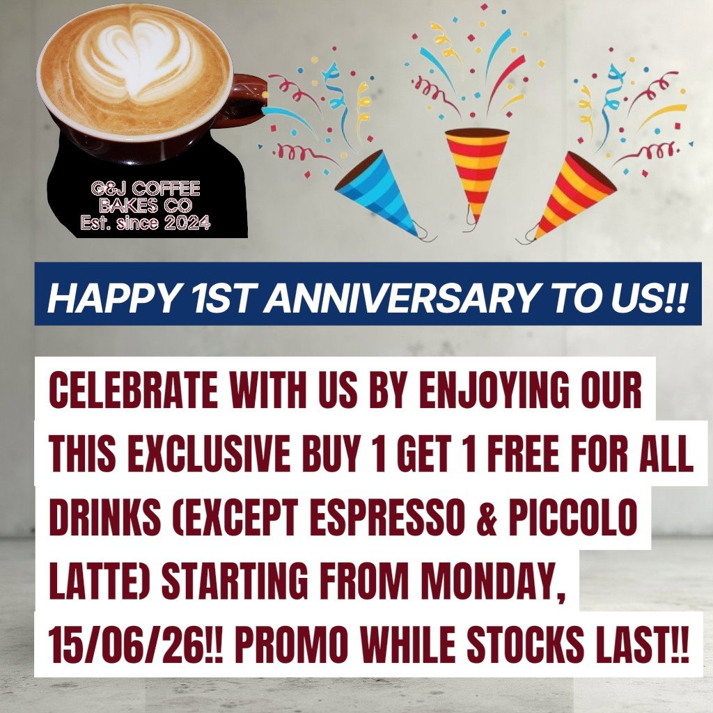 T&Cs:  1) Pre-order via our ordering website only! Only Self Pick-up Service can be chosen.  2) Total Qty of '2' MUST BE selected before checkout!!   3) Applicable only on choosing the same drinks & size (E.g.: 2x Regular Iced Mocha)!! No mix & match of drinks!  4) Limited up to 5 sets per order!!  5) GJ Coffee Bakes Co reserves the right to amend or add on any terms without hesitation. _0