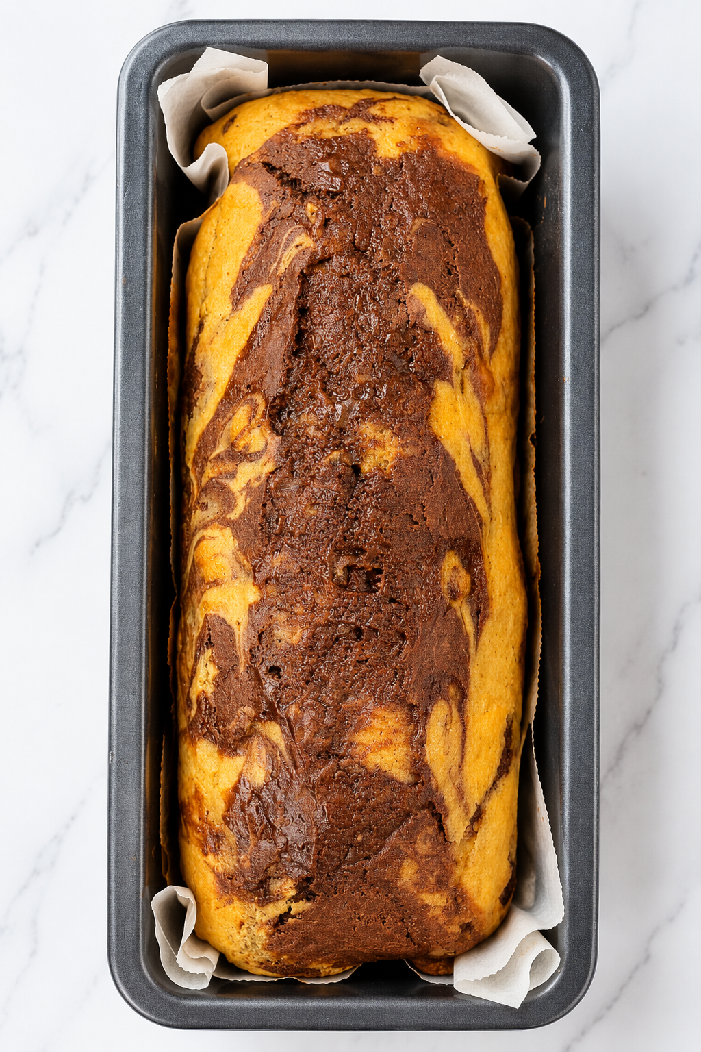 Orange Chocolate Marble Cake 