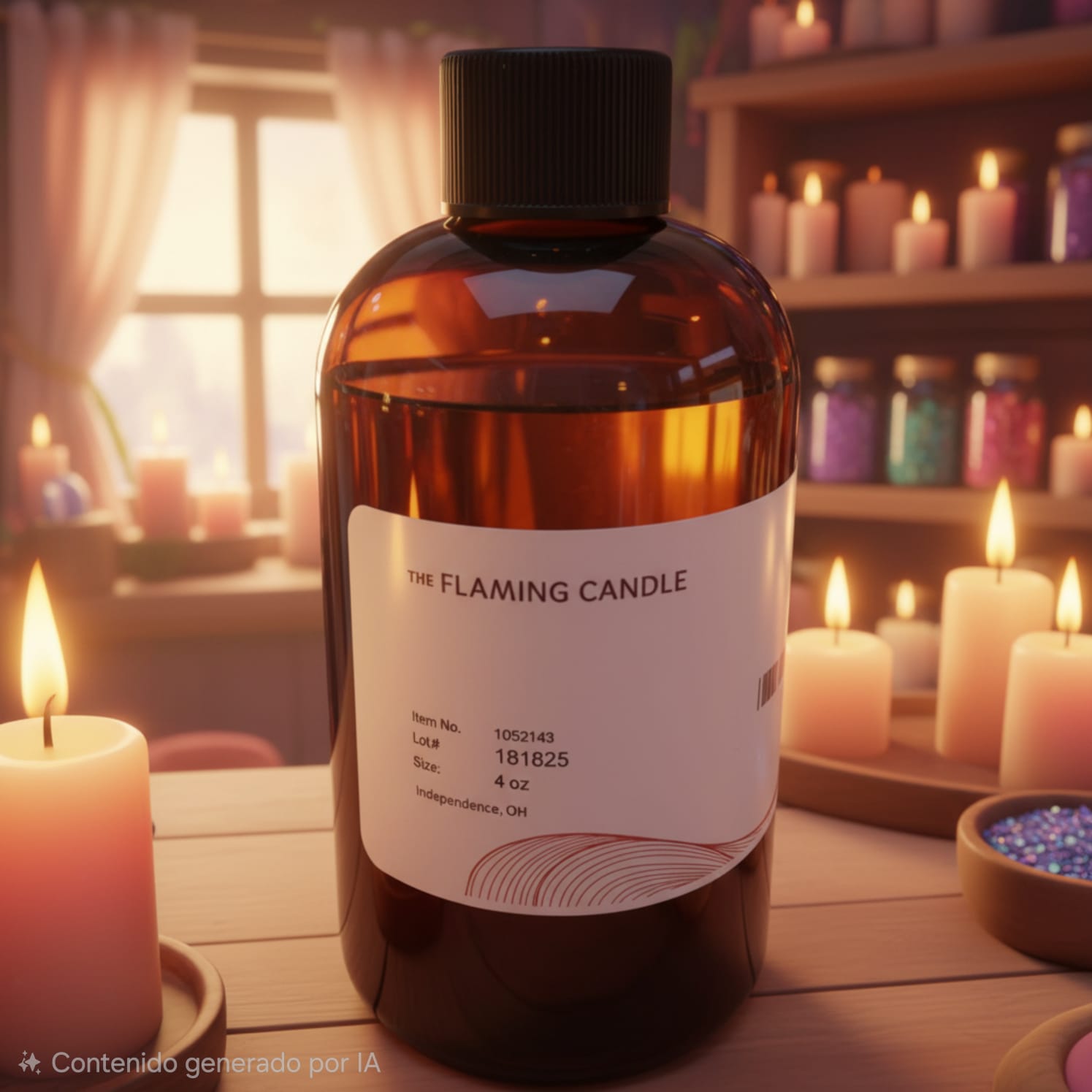 Aceite aromático Flaming candle 4 onzas _0