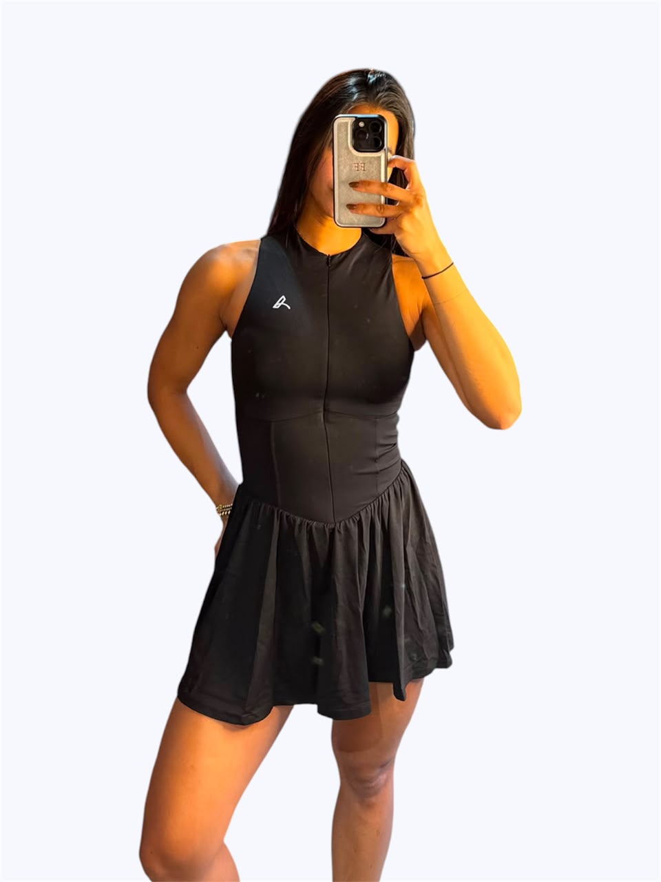 Vestido negro tummy-control