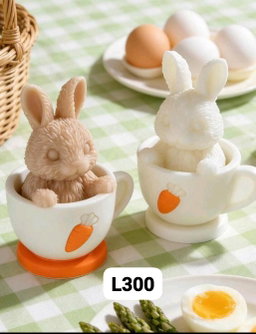 Molde conejo taza