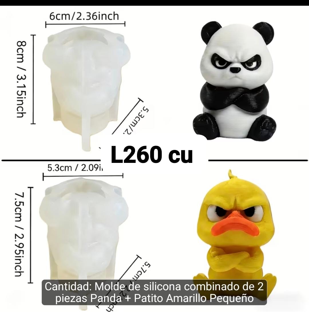 Molde pato/oso precio unitario