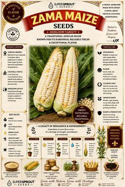 Groenmielie / Zama maize x 25 seeds organic 