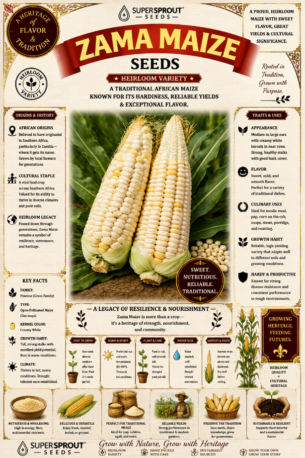 Groenmielie / Zama maize x 25 seeds organic _1