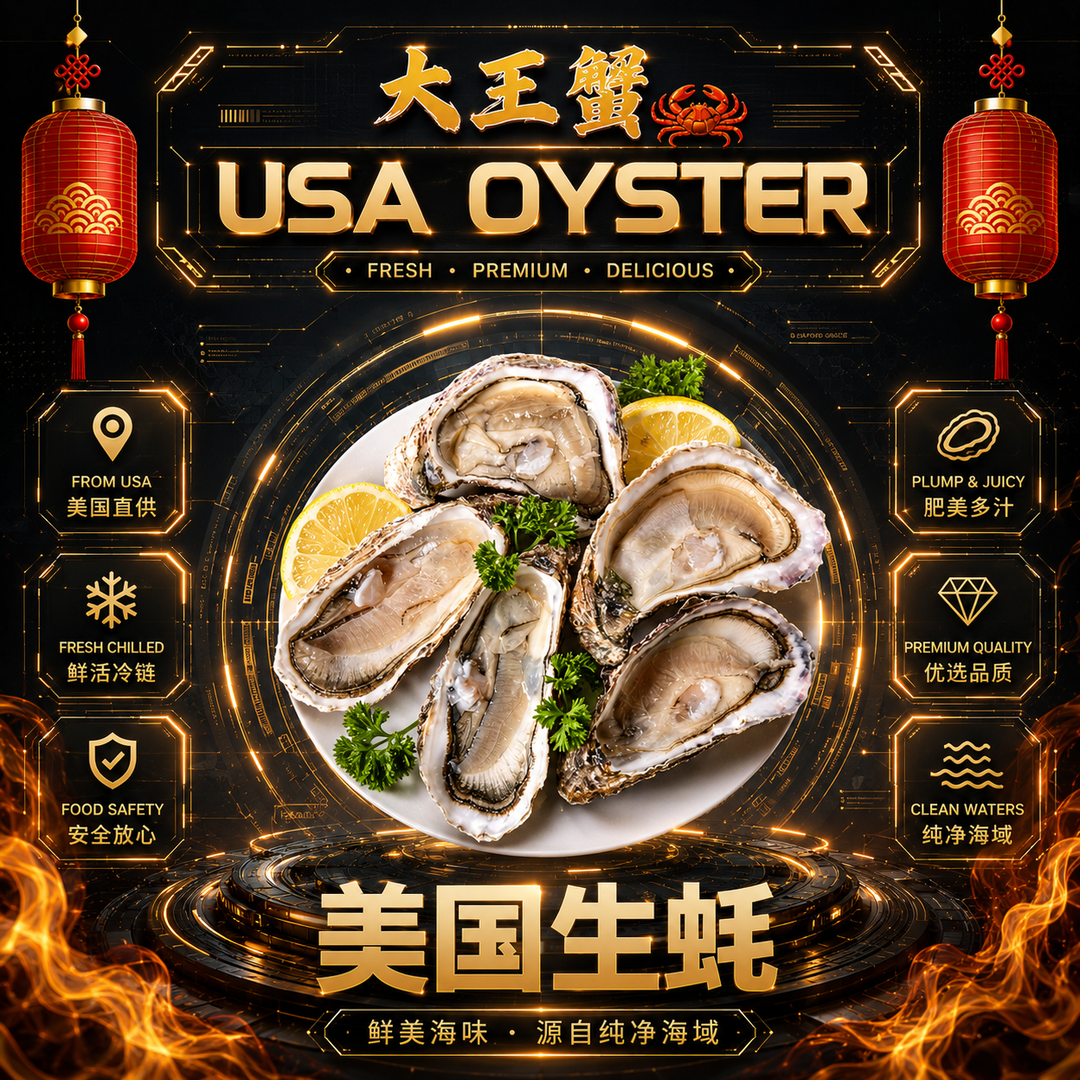 Giant Huge USA Oyster 美国大生蚝