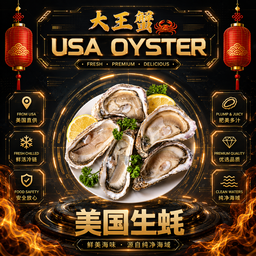 Giant Huge USA Oyster 美国大生蚝
