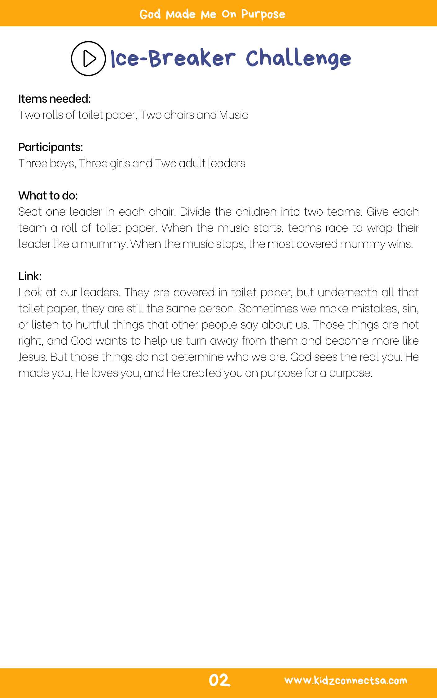 I Am God’s Masterpiece – 4 Week Children’s Ministry Curriculum_3