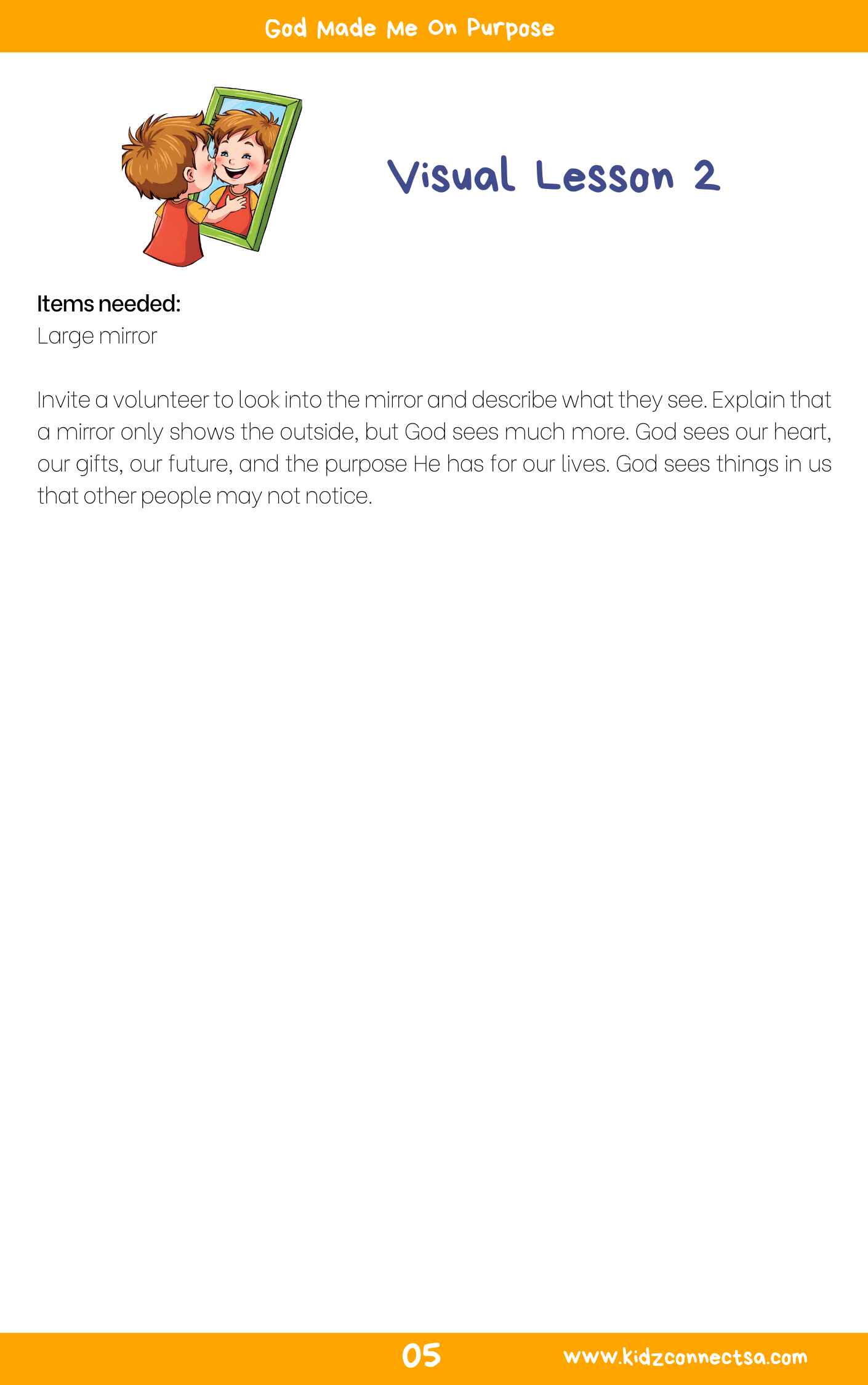 I Am God’s Masterpiece – 4 Week Children’s Ministry Curriculum_6