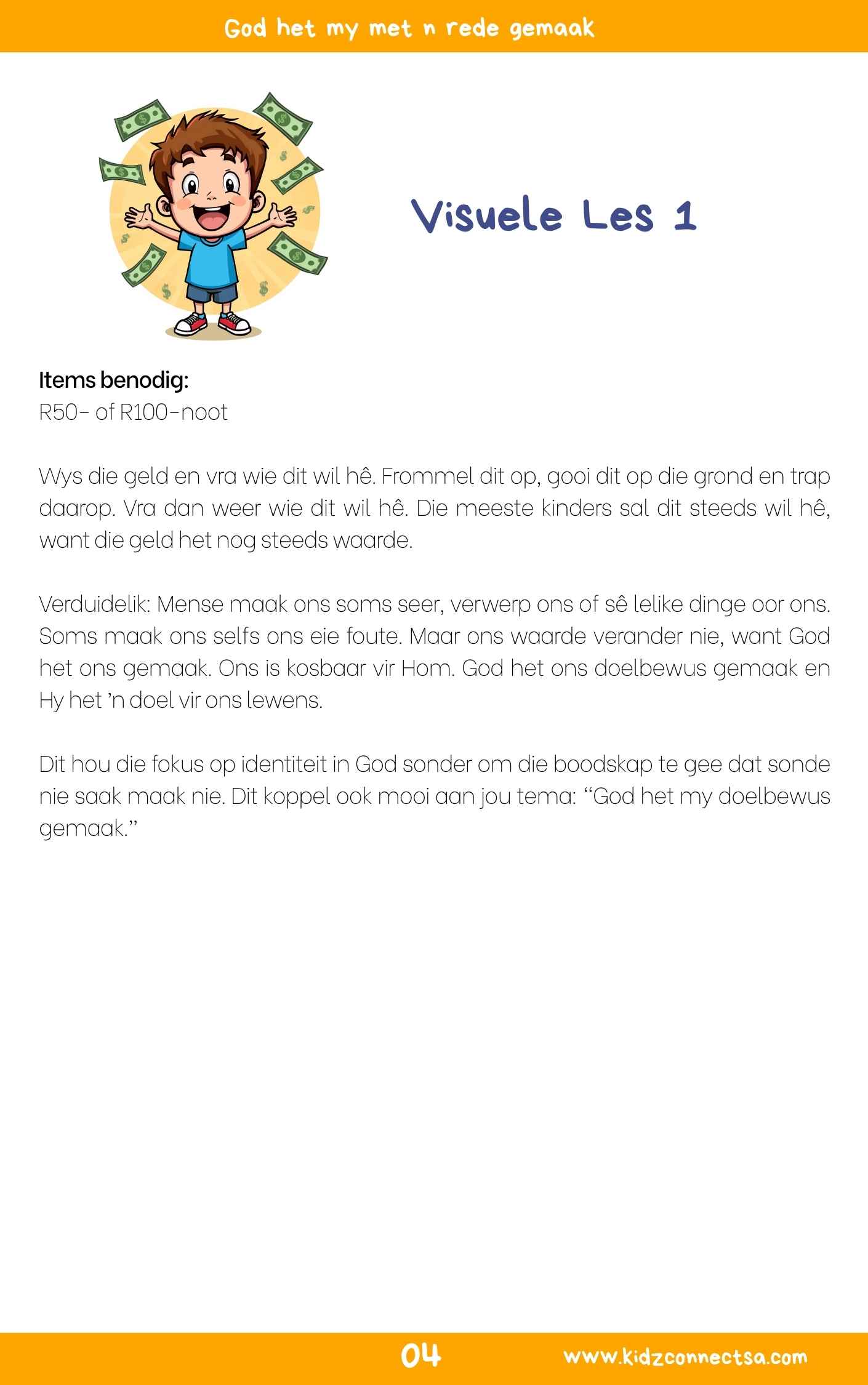 Ek is God se Meesterstuk – 4 Week Kinderkerk Reeks_5