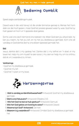 Ek is God se Meesterstuk – 4 Week Kinderkerk Reeks