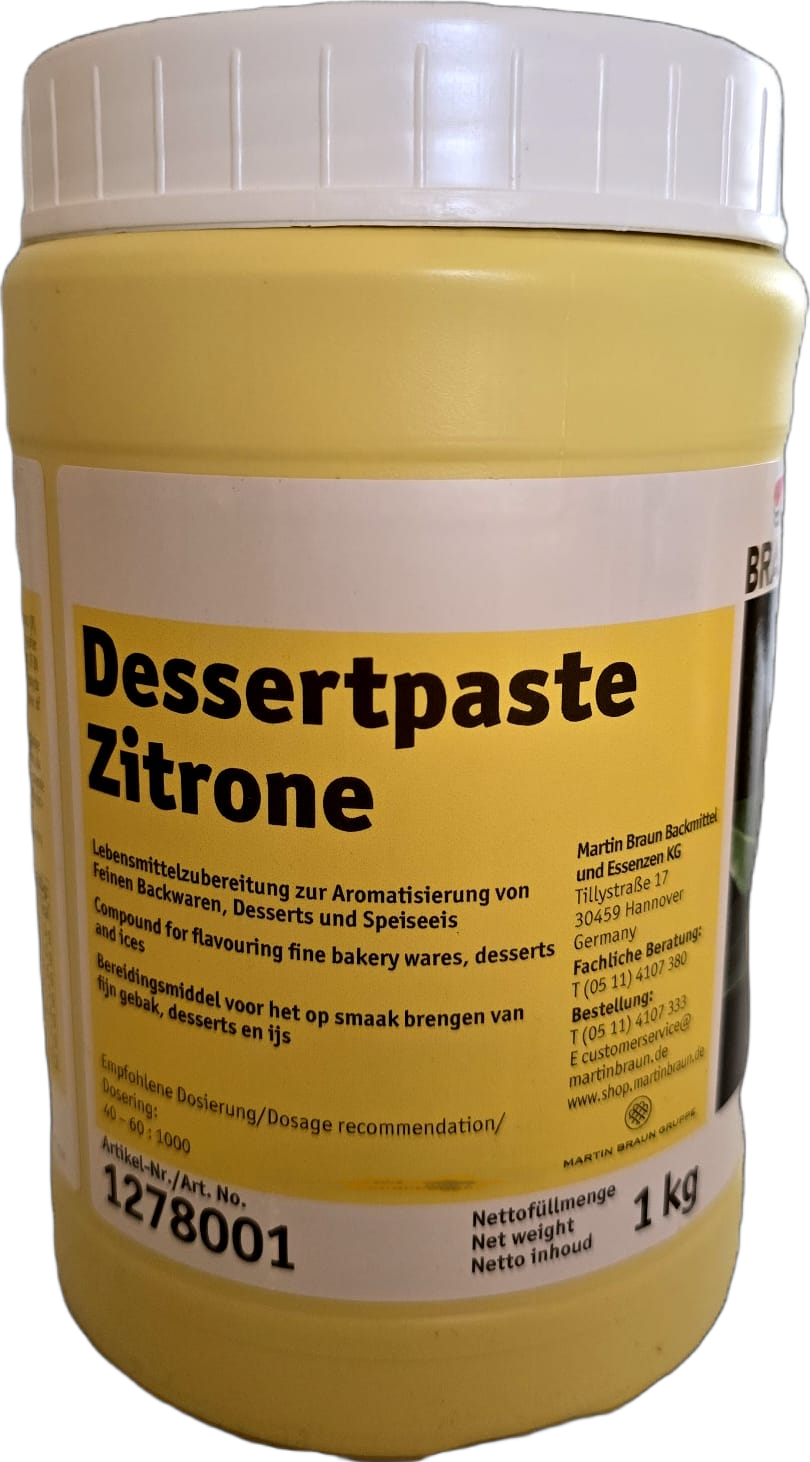 Braun Dessert Paste Lemon 1kg