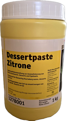 Braun Dessert Paste Lemon 1kg