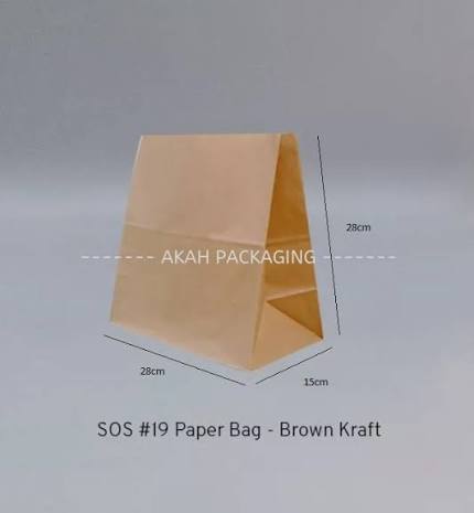 #19 SOS Paper Bag Kraft *Brown* <S> (50's/pkt)_0
