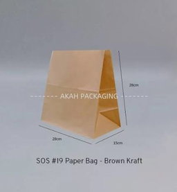 #19 SOS Paper Bag Kraft *Brown* <S> (50's/pkt)