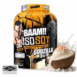 BAAM!!™ ISO-SOY Plant Protein Isolate (5lb / 2.3kg) | 30g Soy Isolate Protein • Vegan • Lactose-Free • Lab-Tested Premium Plant Protein