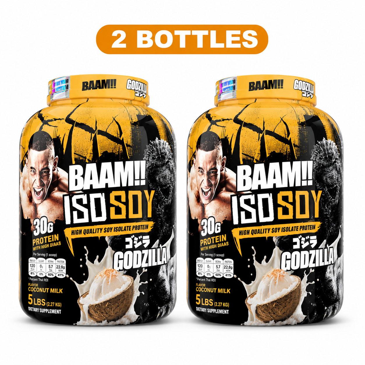 BAAM!!™ ISO-SOY Plant Protein Isolate (5lb / 2.3kg) | 30g Soy Isolate Protein • Vegan • Lactose-Free • Lab-Tested Premium Plant Protein_25