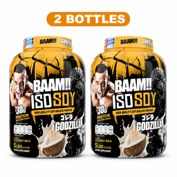 BAAM!!™ ISO-SOY Plant Protein Isolate (5lb / 2.3kg) | 30g Soy Isolate Protein • Vegan • Lactose-Free • Lab-Tested Premium Plant Protein