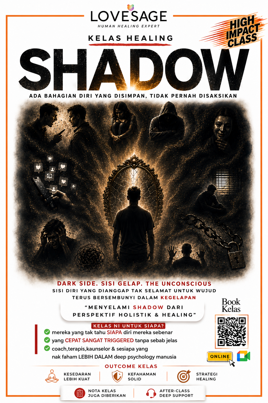 Shadow : Ada bahagian diri yang disimpan.Tidak pernah disaksikan 