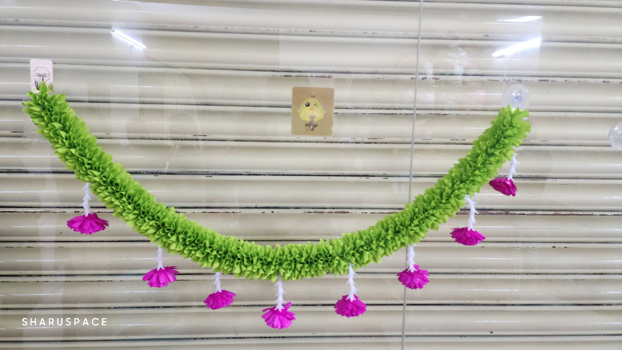 Sharu Space Single Color U String with Flowers_0