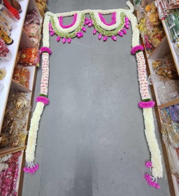 Sharu Space Premium Fabric Door Set with Lotus Buds