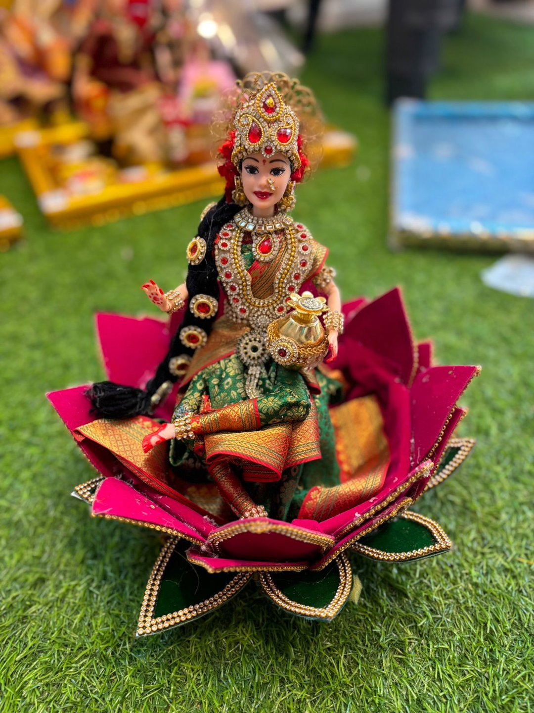 Sharu Space Ammavaru Doll with Lotus Tray