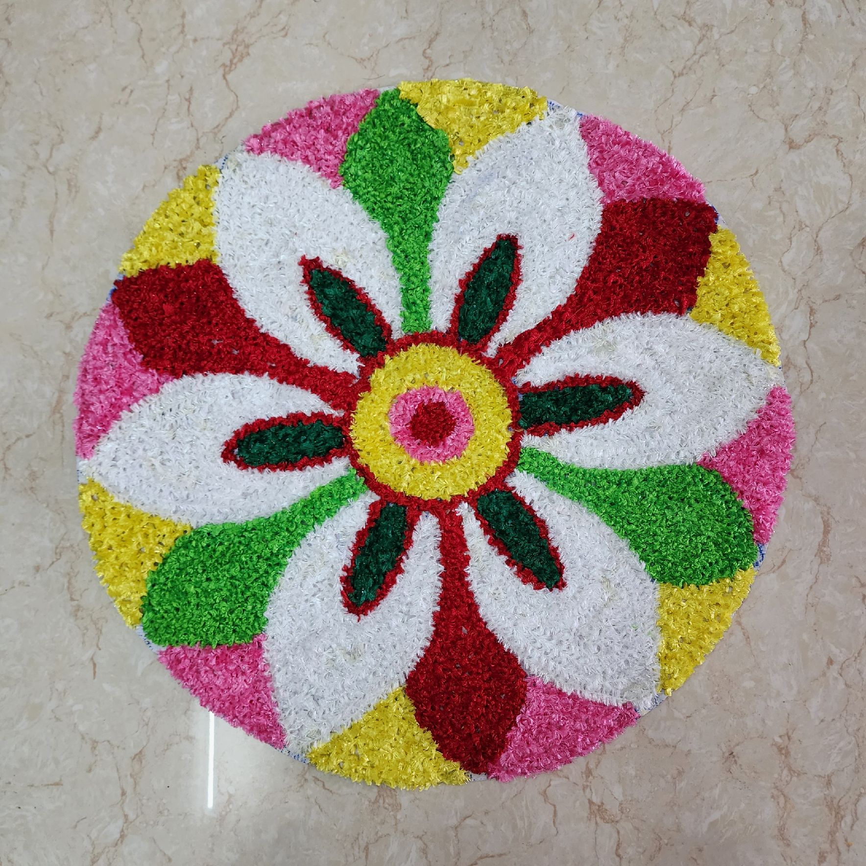 Sharu Space Canvas Rangoli Mat Design - 6_0