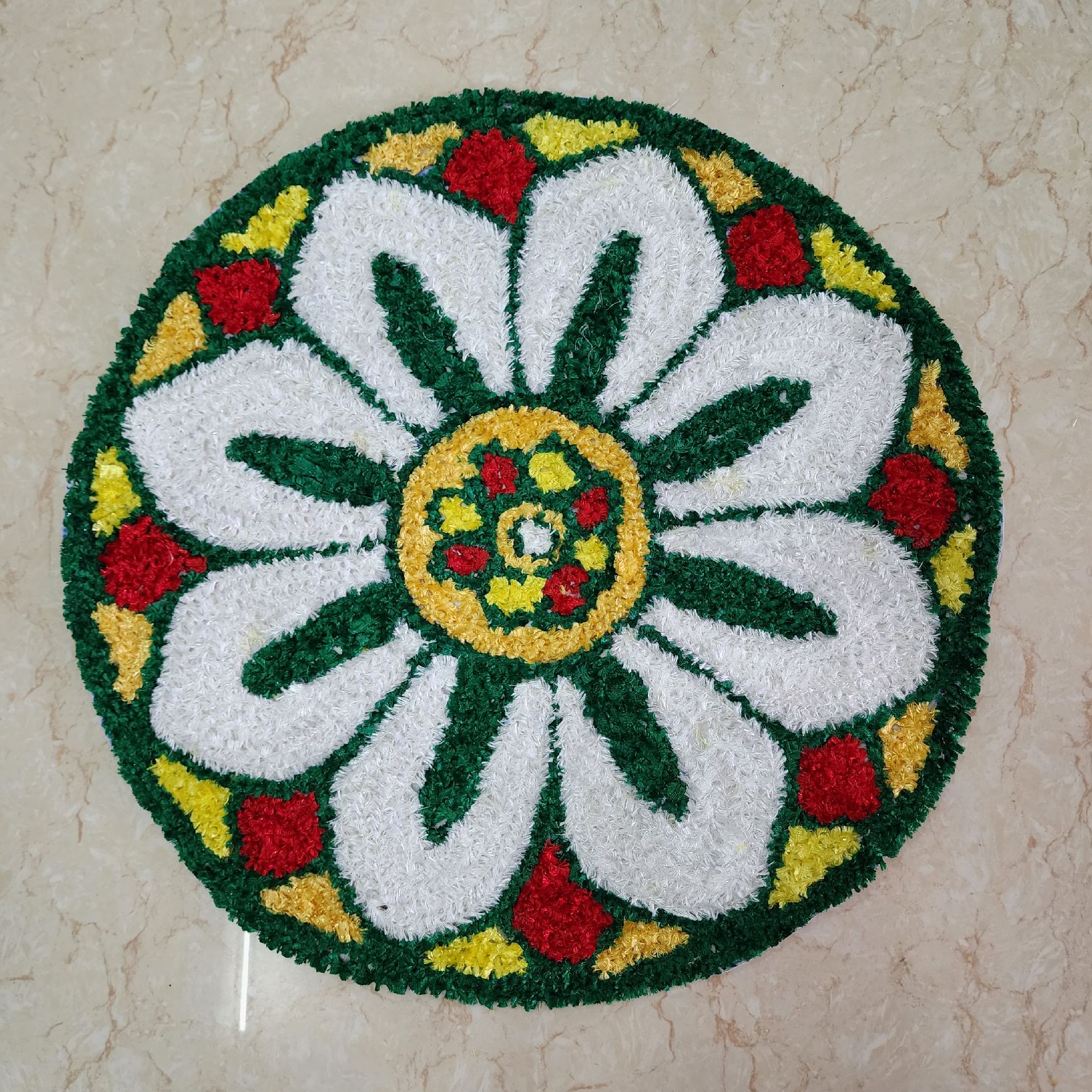 Sharu Space Canvas Rangoli Mat Design - 7_0