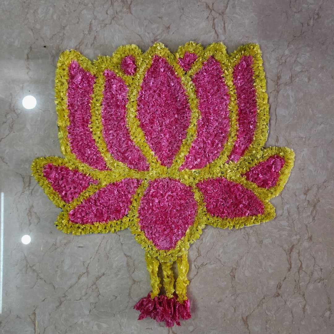 Sharu Space Lotus Rangoli Design - 2