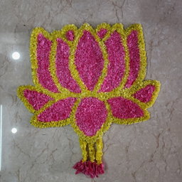 Sharu Space Lotus Rangoli Design - 2