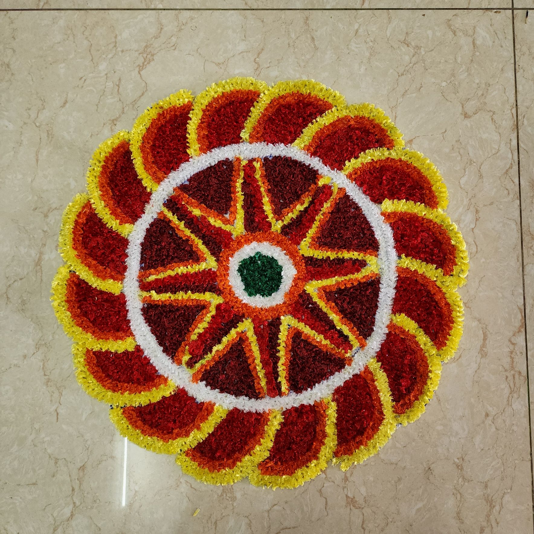 Sharu Space Canvas Rangoli Mat Design - 8_0