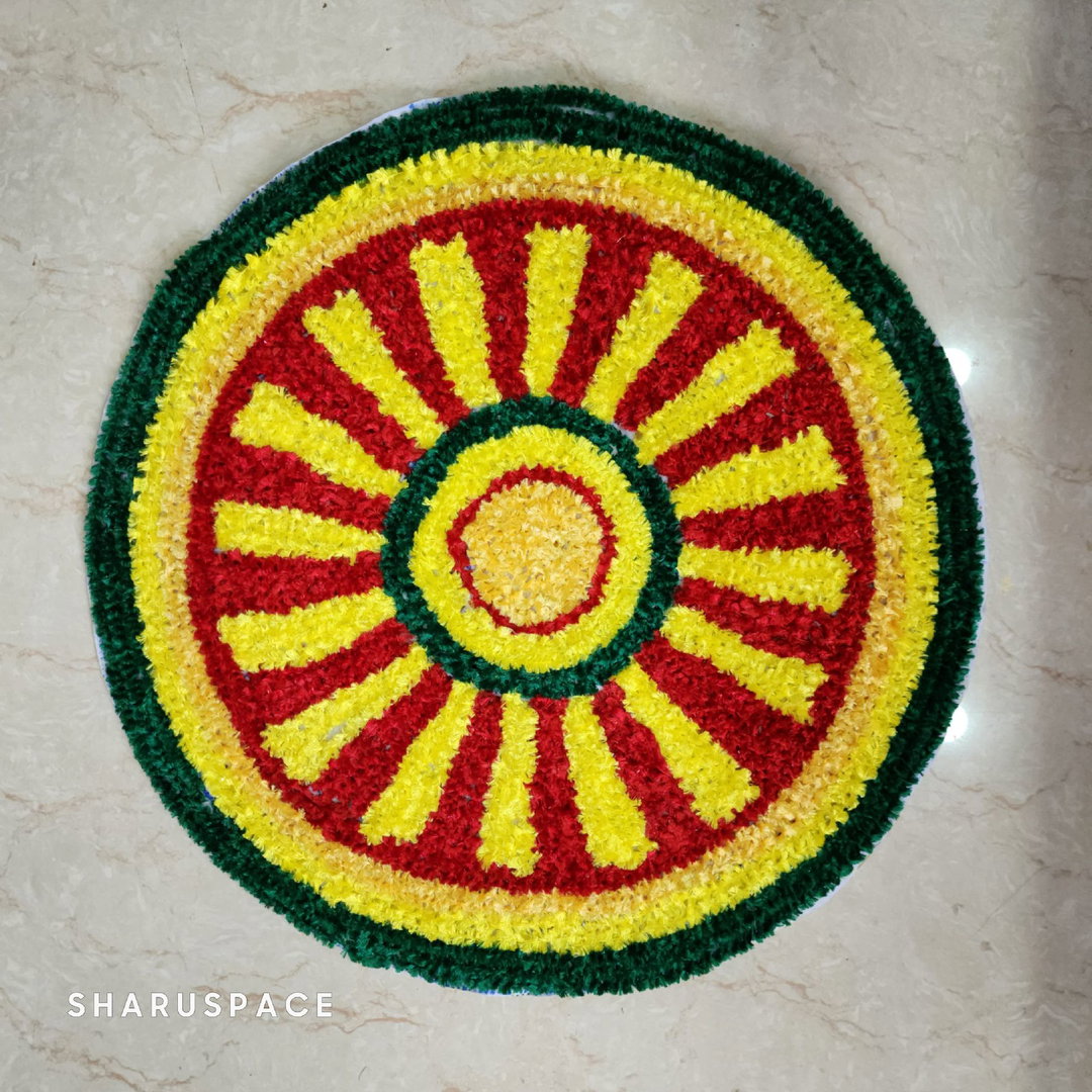Sharu Space Canvas Rangoli Mat - Design 4