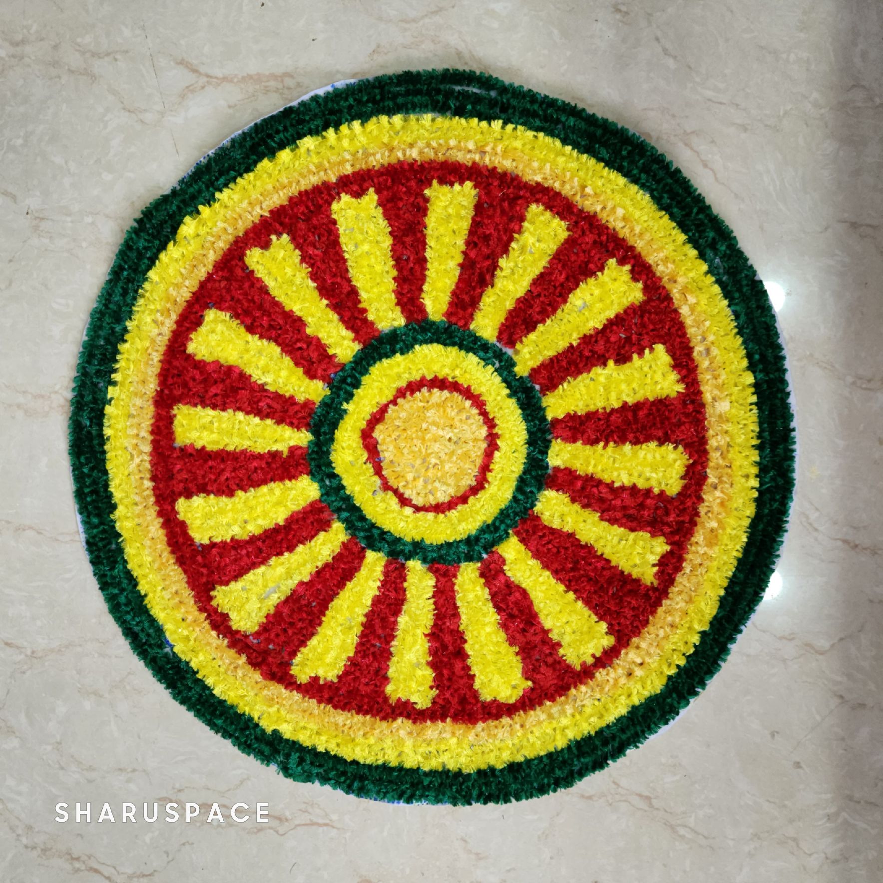 Sharu Space Canvas Rangoli Mat - Design 4_0
