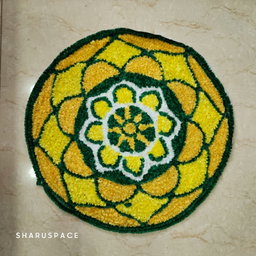 Sharu Space Canvas Rangoli Mat - Design 5