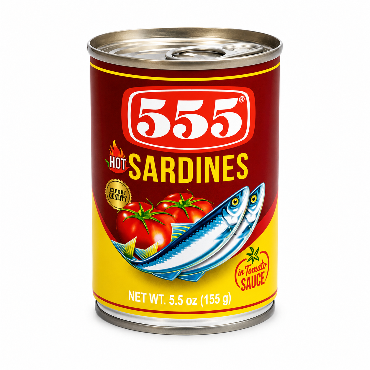 555 Sardines in Chilli and Tomato Sauce 155g_0