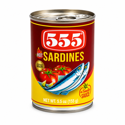555 Sardines in Chilli and Tomato Sauce 155g