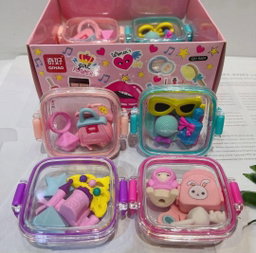 Tin Girls Package Erasers