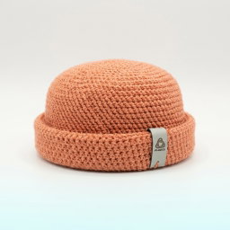 Peach crochet beanie by Phaks    (Maseru clothing)