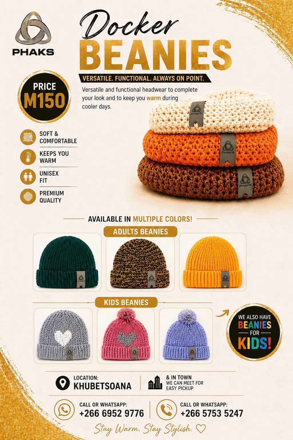 Pink Crochet  docker beanies By PHAKS_1