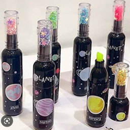 Space Themed Bottle Shaped Highlighters