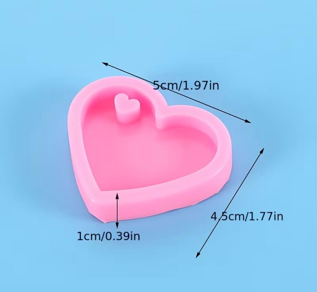 Molde corazón llavero _1