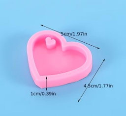 Molde corazón llavero 