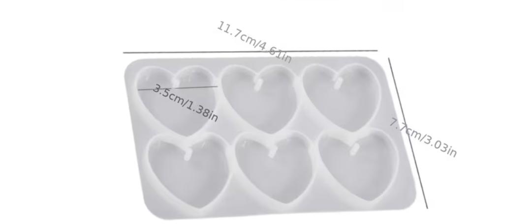 Molde corazon llavero _0