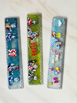 Glitter Liquid Rulers