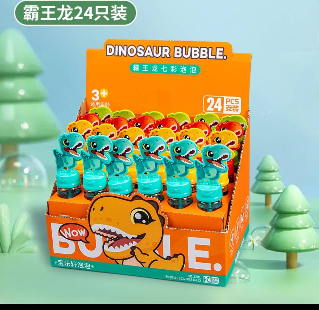  Bubble Blowers Dinosaur Themed